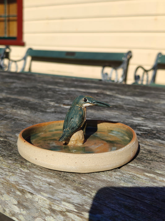 Handmade Ceramic Trinket Dish - Kōtare