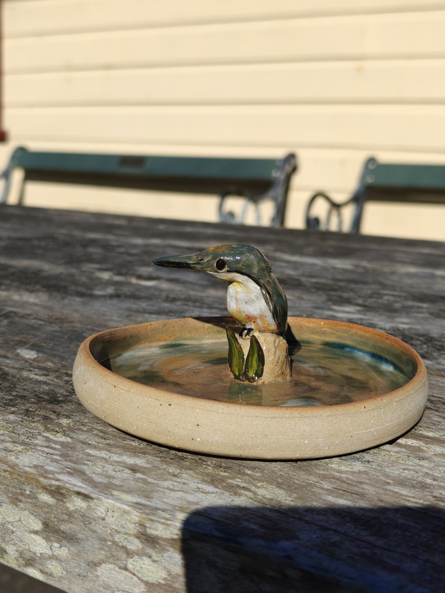 Handmade Ceramic Trinket Dish - Kōtare