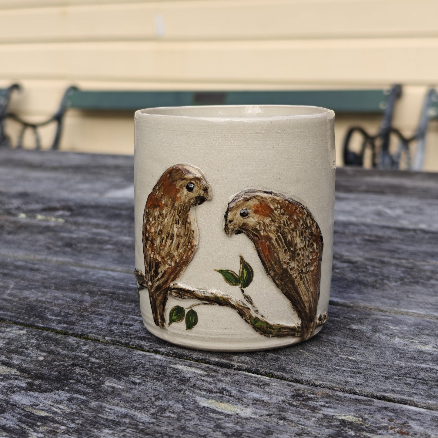 Handmade Ceramic Mug - Kākā