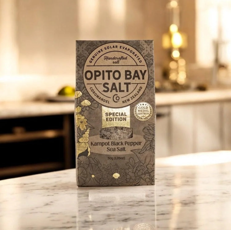 Opito Bay Fine Kampot Black Pepper Sea Salt 50g