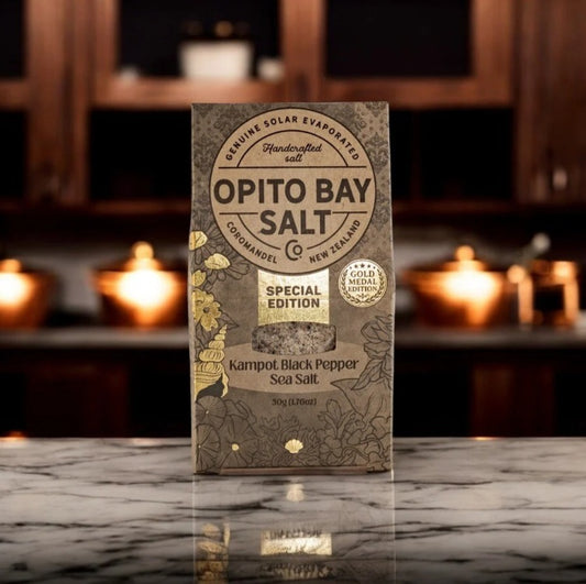 Opito Bay Fine Kampot Black Pepper Sea Salt 50g