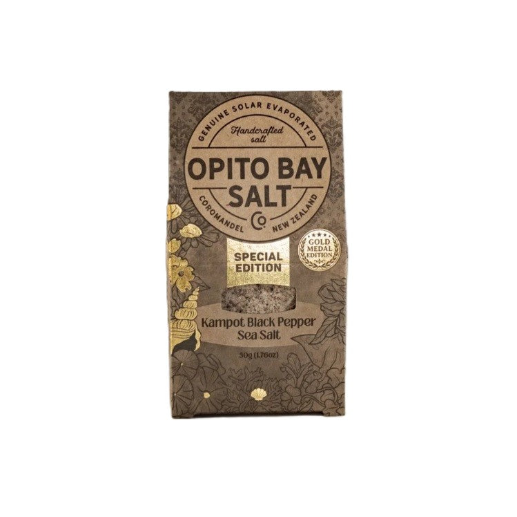 Opito Bay Fine Kampot Black Pepper Sea Salt 50g