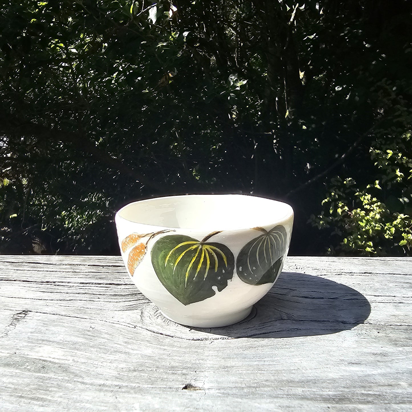 Handmade Ceramic Bowl - Small Kawakawa
