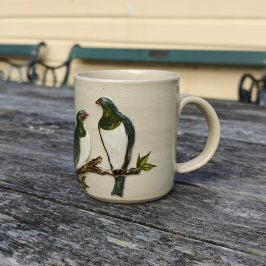 Handmade Ceramic Mug - Kererū