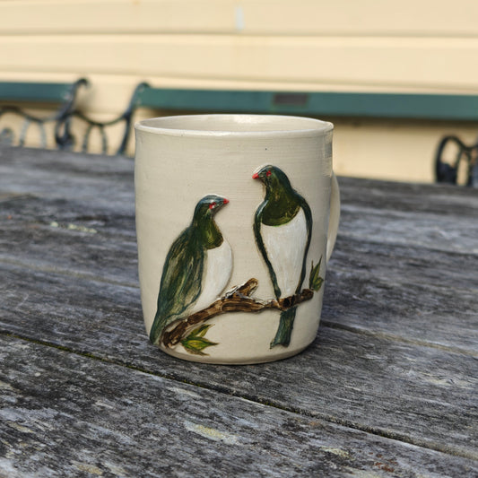 Handmade Ceramic Mug - Kererū