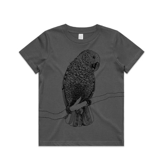 Tumbleweed Kids' Tee - Kākā (Charcoal)