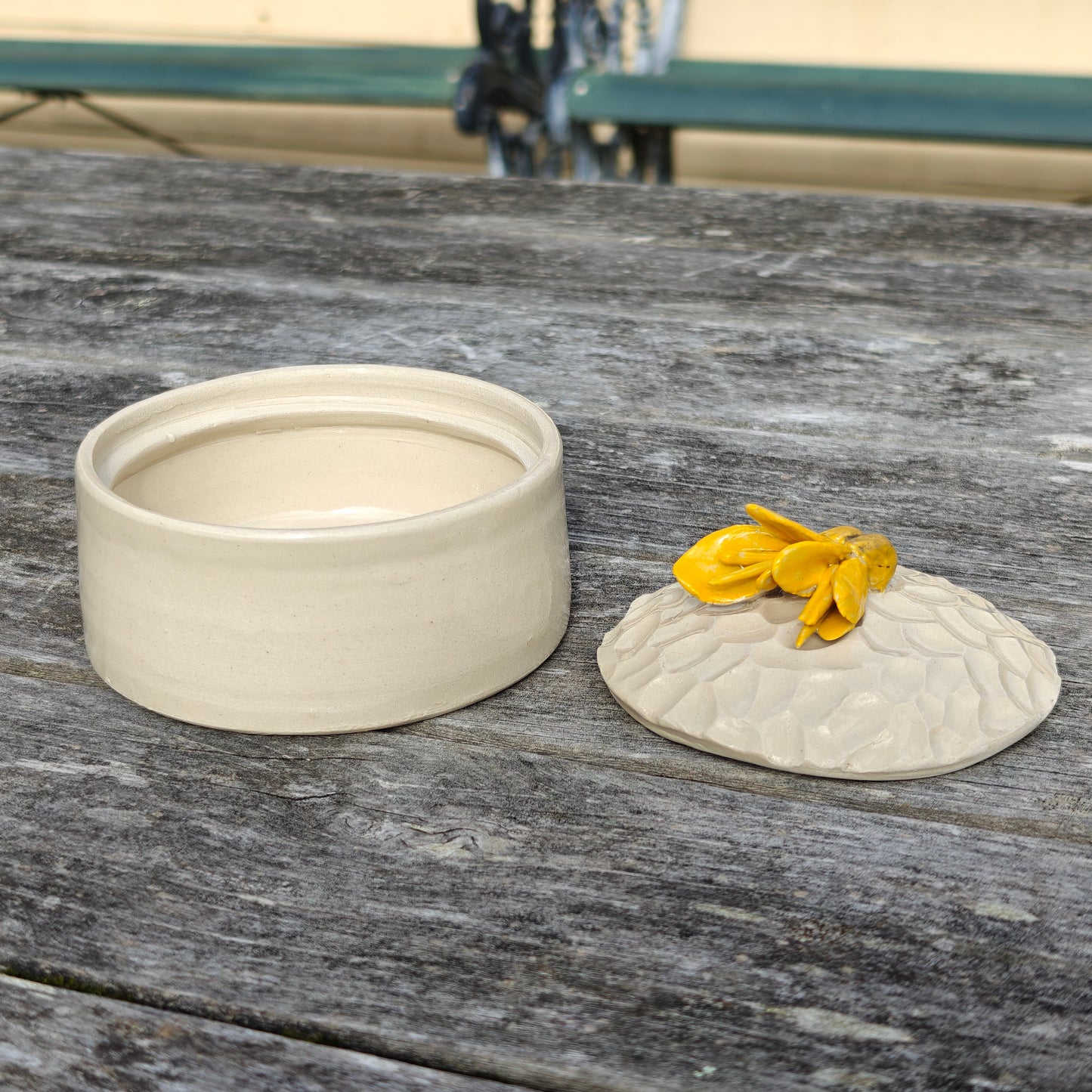 Handmade Ceramic Jar - Kōwhai