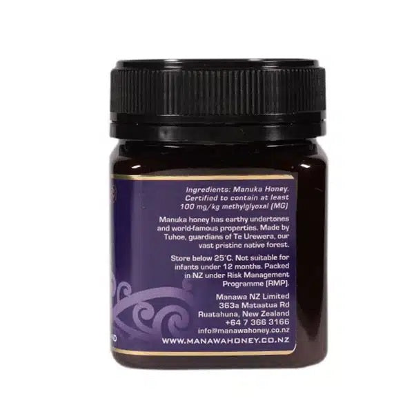 Manawa Mānuka MG 100+ Honey 250g