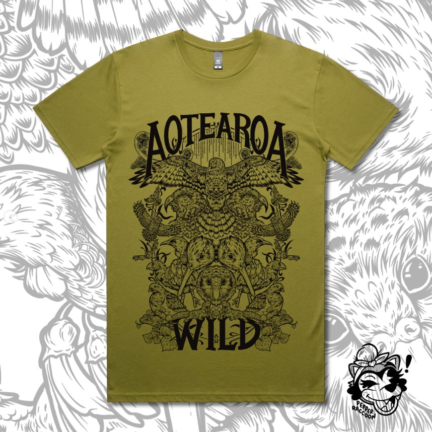 Pepper Raccoon Aotearoa Wild Tee