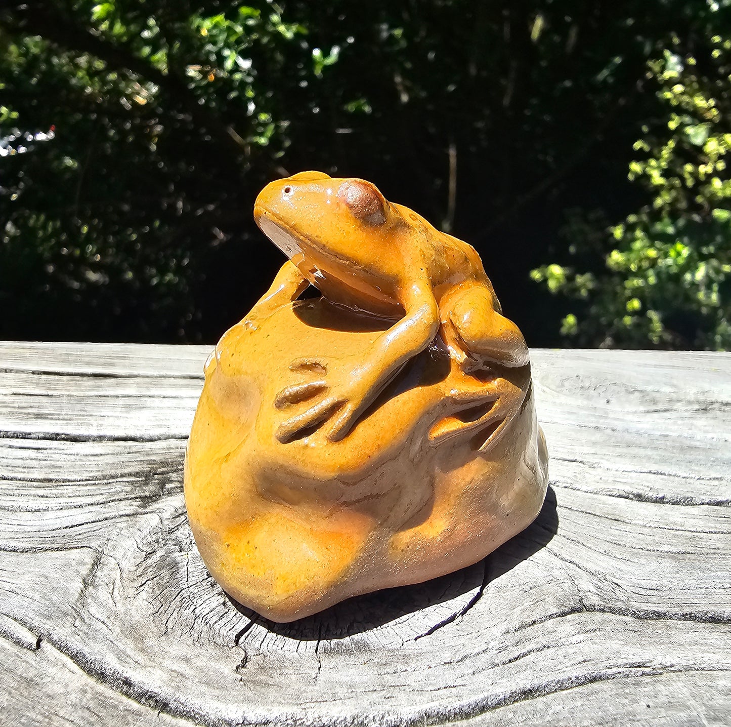Ruth Corkill Ceramic Pepeketua on a Rock