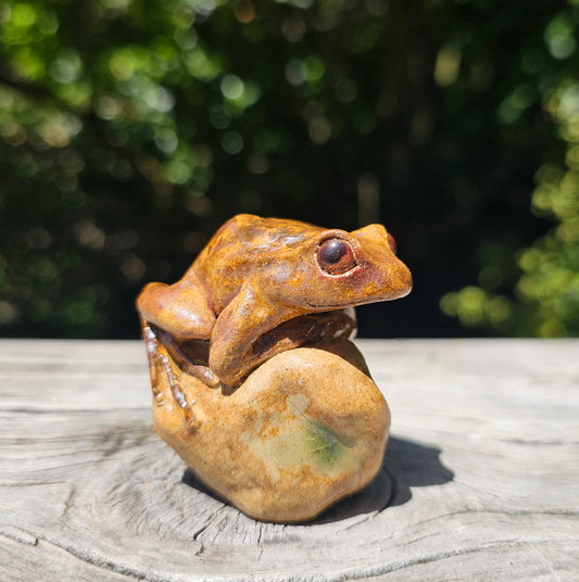Ruth Corkill Ceramic Pepeketua on a Rock