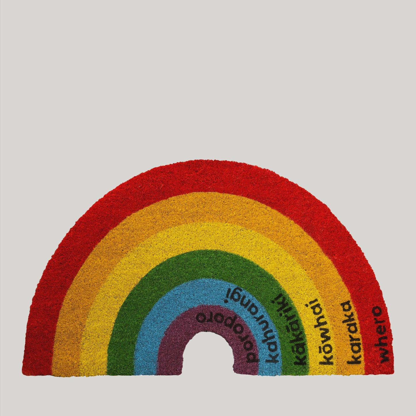 Doormat-Te reo Maori Rainbow