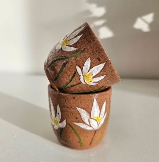 Handmade Ceramic Cup - Lily