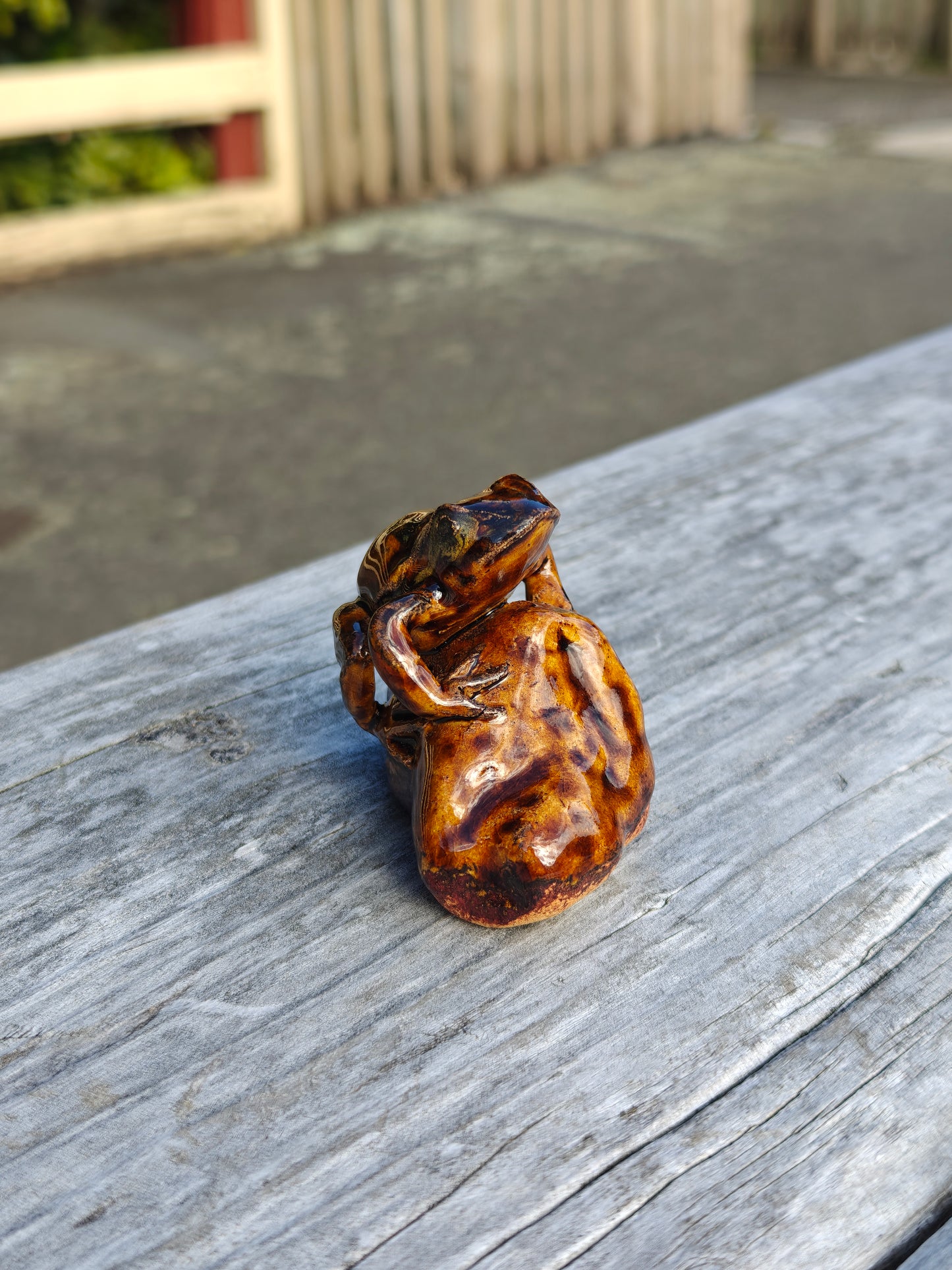 Ruth Corkill Ceramic Pepeketua on a Rock