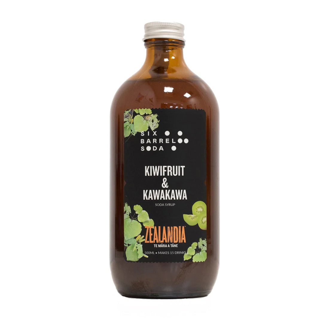 Zealandia Six Barrel Soda Syrup - Kiwifruit & Kawakawa