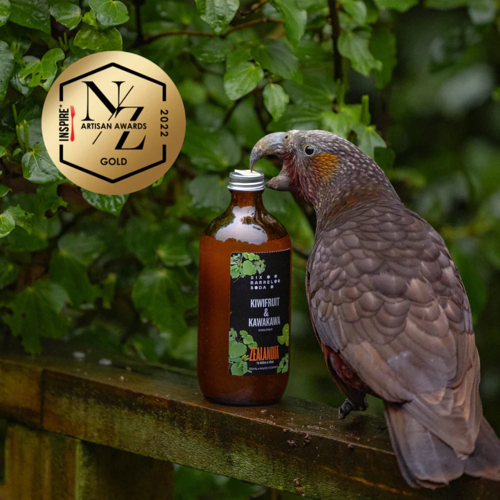 Zealandia Six Barrel Soda Syrup - Kiwifruit & Kawakawa