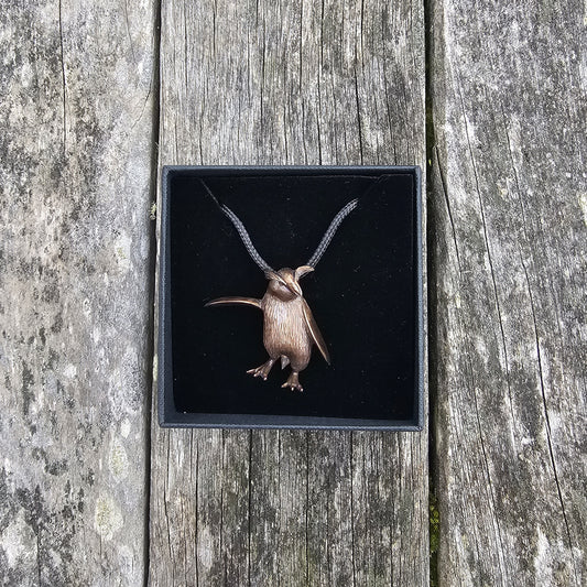 Bronze Necklace - Tawaki / Fiordland Crested Penguin