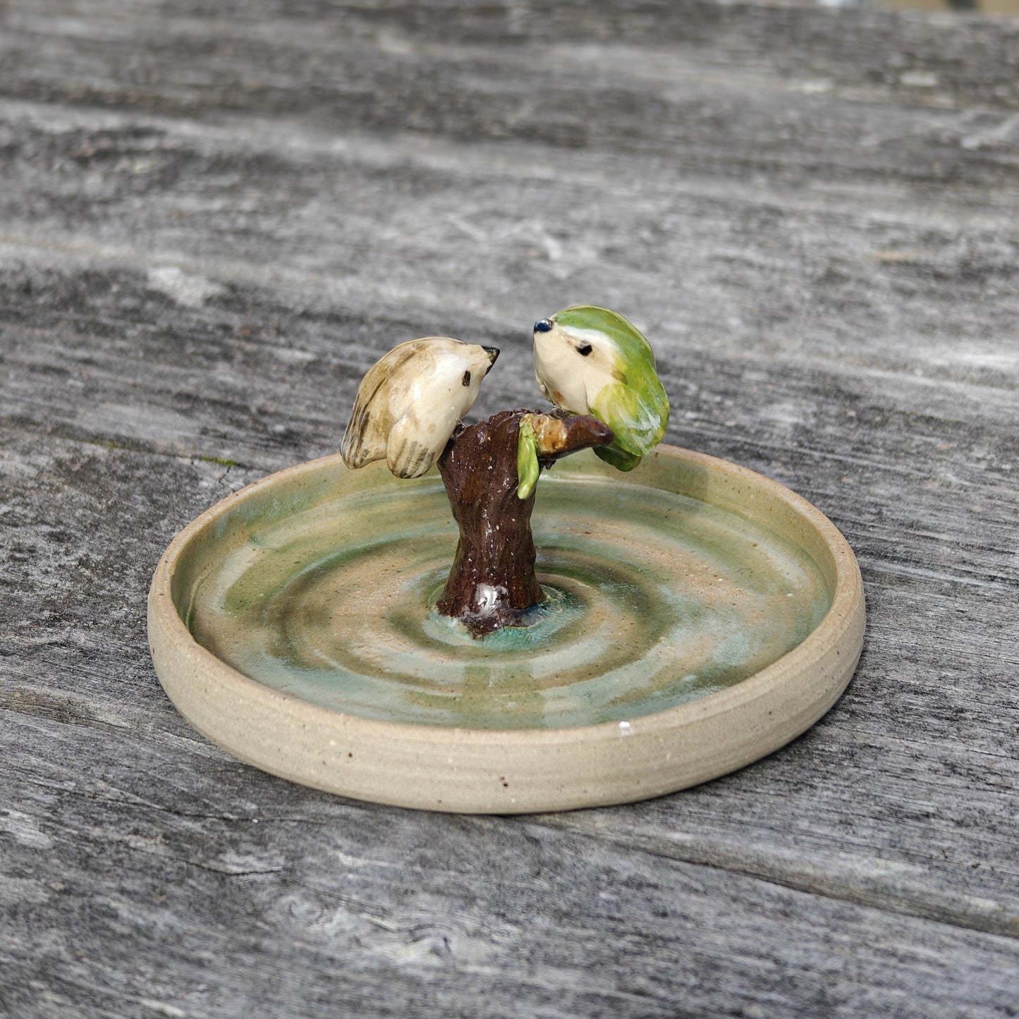 Handmade Ceramic Trinket Dish - Titipounamu