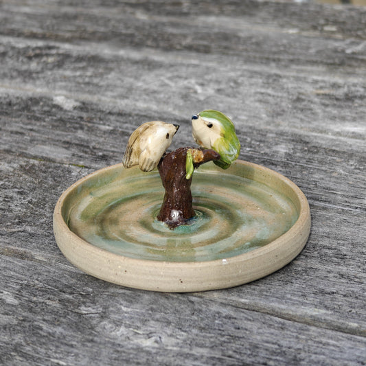 Handmade Ceramic Trinket Dish - Titipounamu