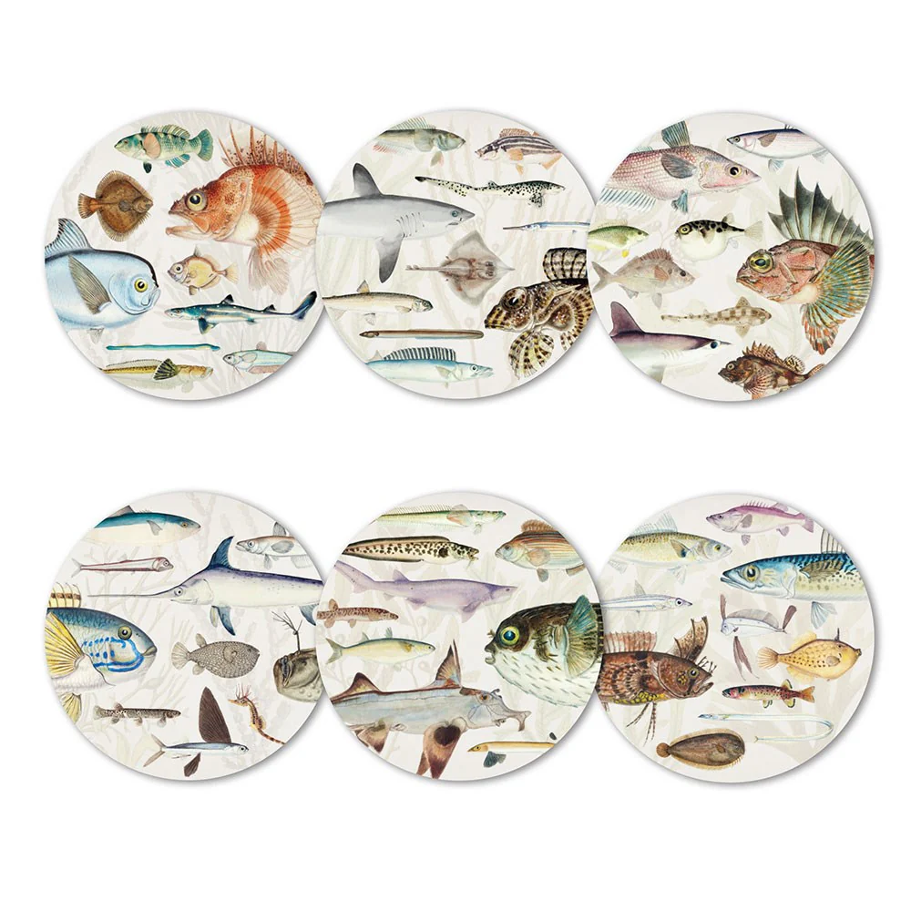 Coaster Set of 6 - NZ Fishes