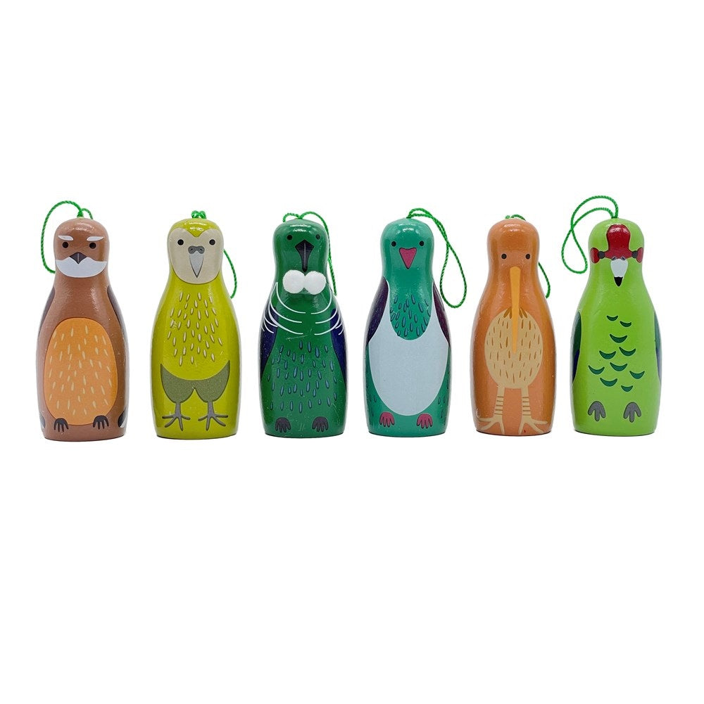 Christmas Ornament Set - Cute Native Birds