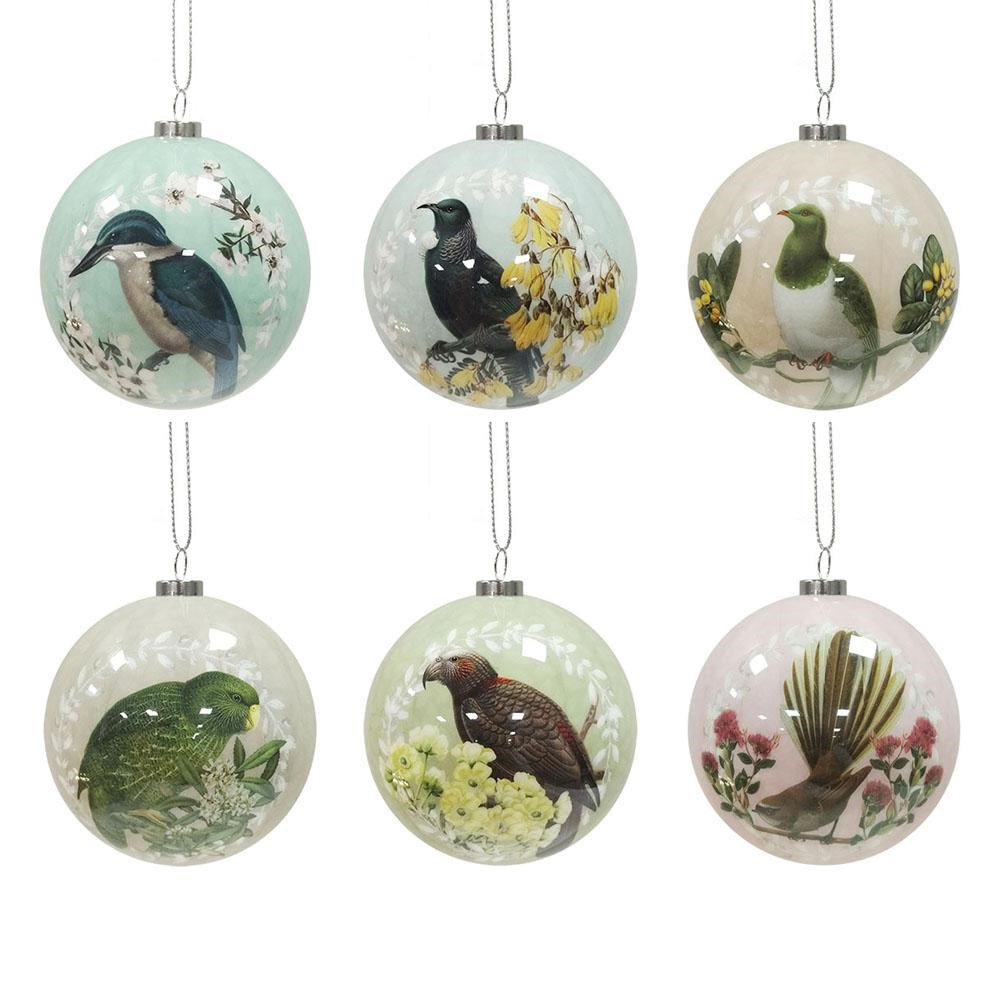 Christmas Ornaments Set - Native Birds