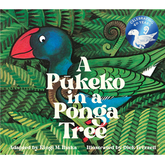 A Pūkeko in a Ponga Tree