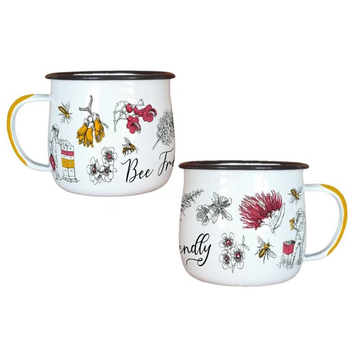 Native Flora & Fauna Enamel Mug