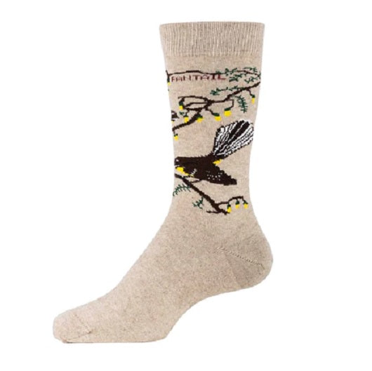 Native Birds Possum Merino Socks