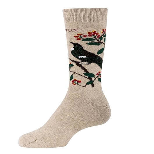 Native Birds Possum Merino Socks